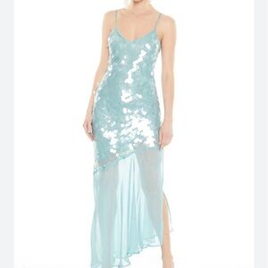 Forever 21 Light Blue Sequin Dress